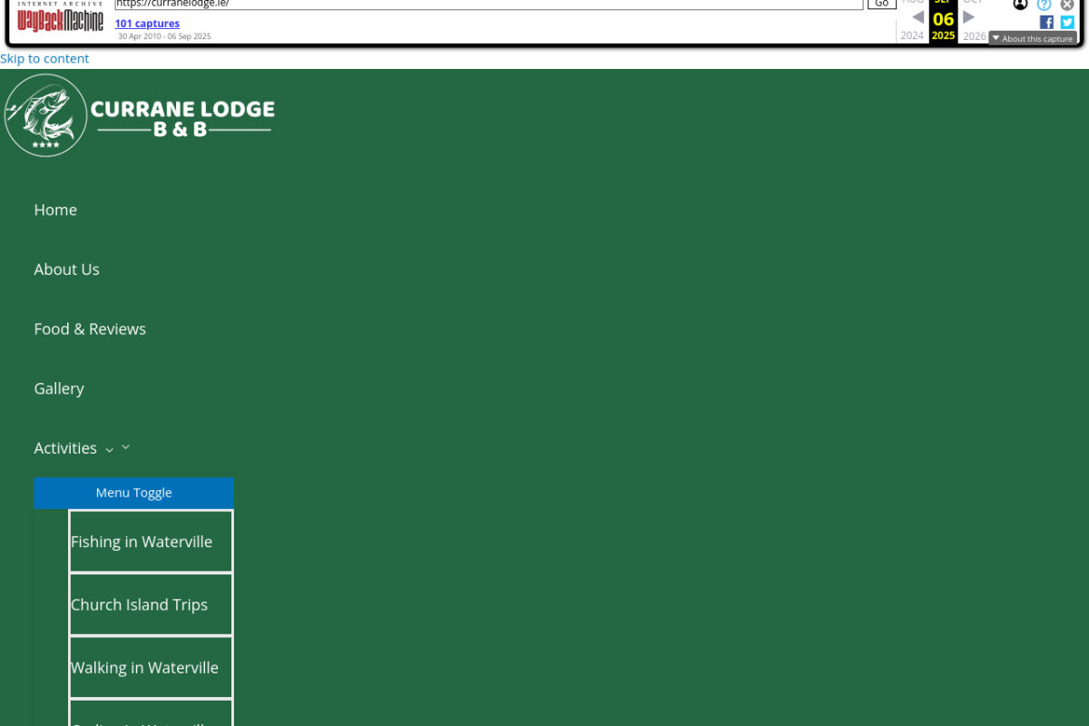 Before — the old website